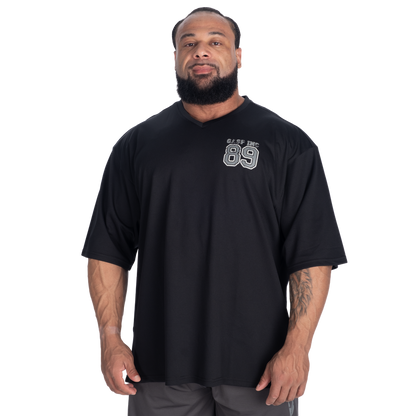 GASP V-Neck Mesh Iron Tee Black