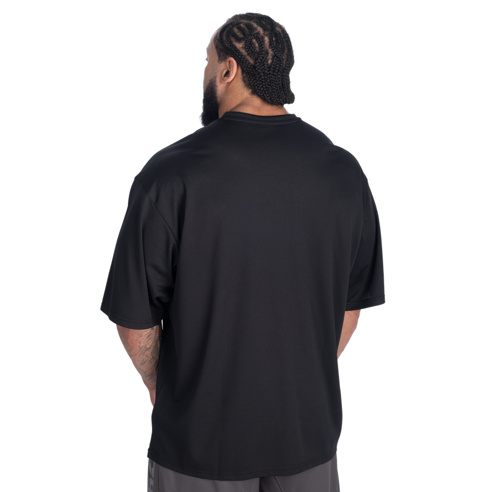 GASP V-Neck Mesh Iron Tee Black