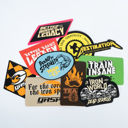 GASP Iron World Stickers 10p Multi Combo