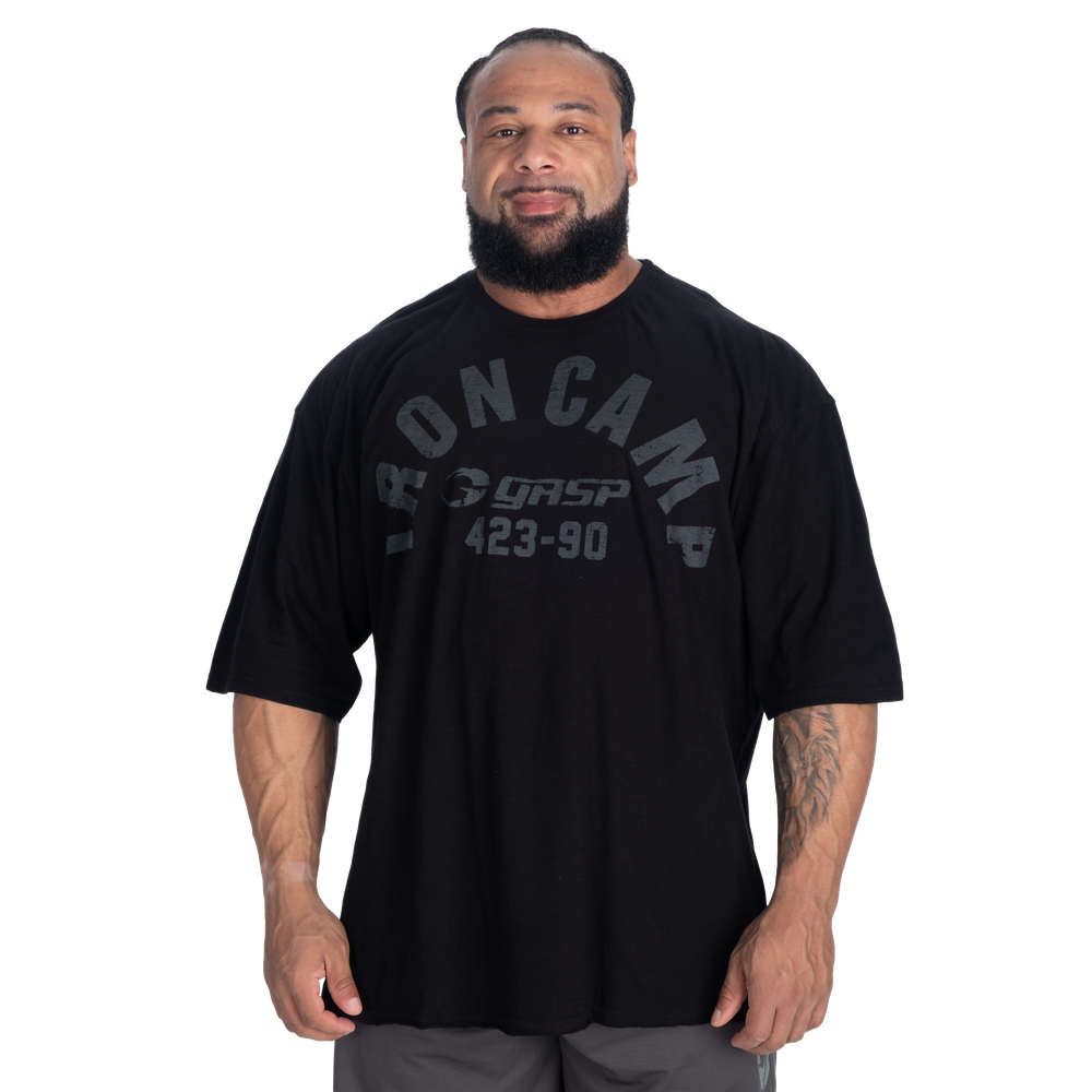 GASP Shed Slub Iron Tee Black