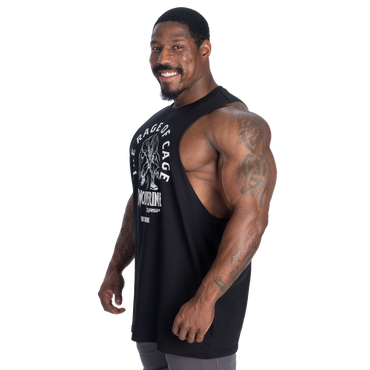 GASP Swolverine Cutout Tank Black/White