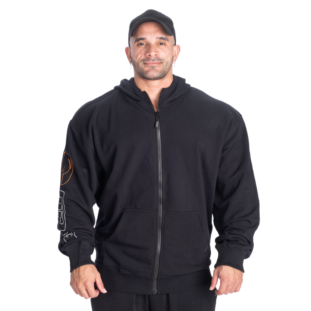 GASP Classic Zip Hood Black/White