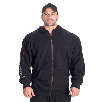GASP Classic Zip Hood Black/White