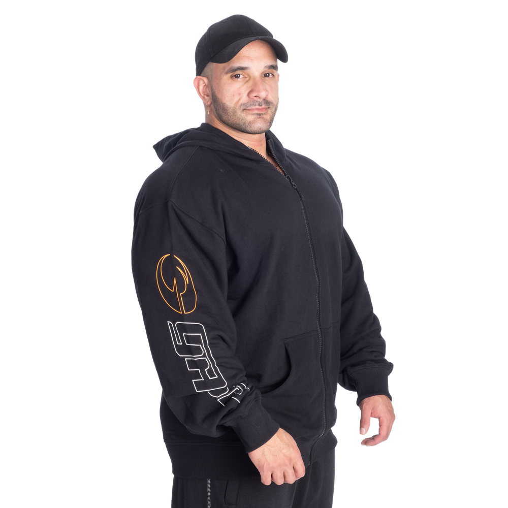 GASP Classic Zip Hood Black/White