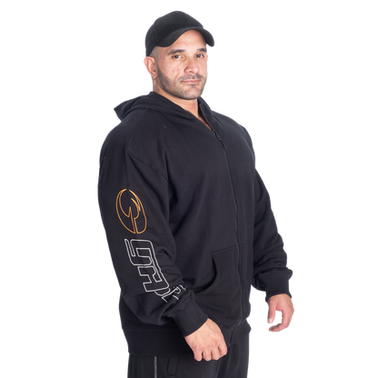 GASP Classic Zip Hood Black/White
