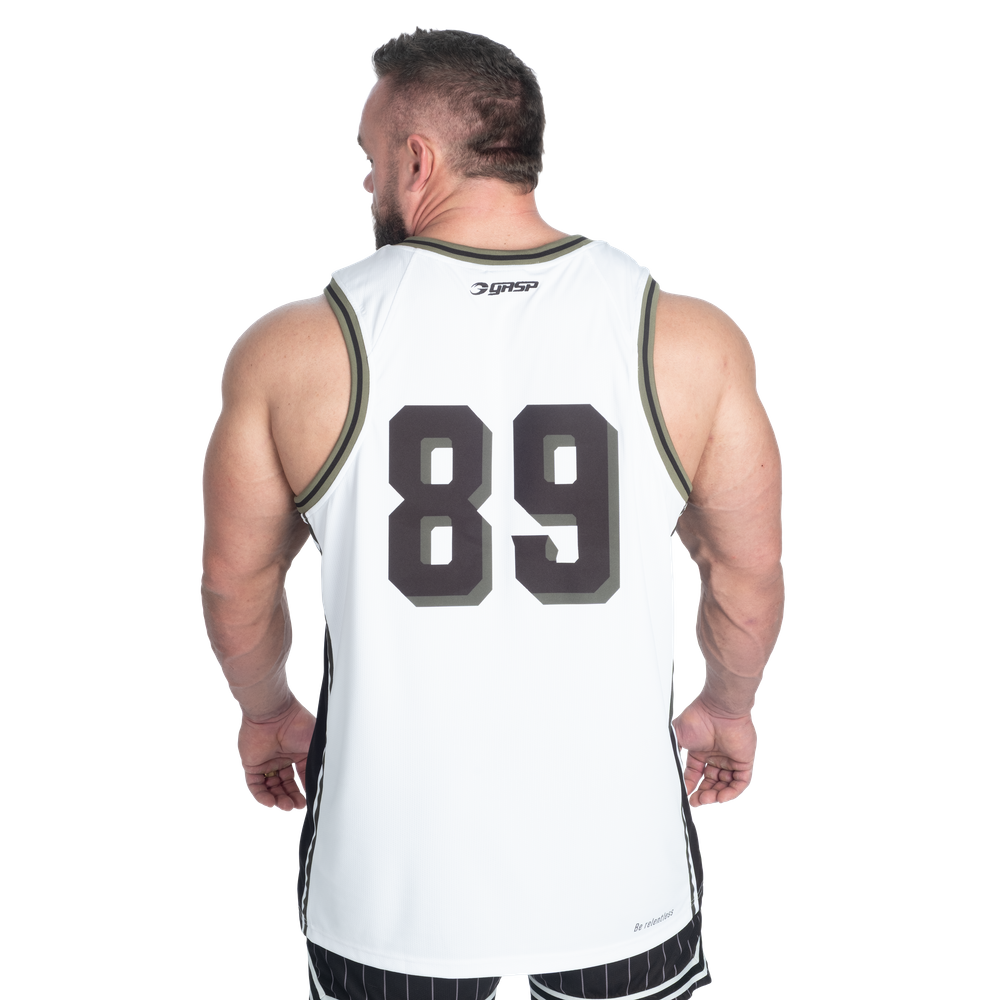 GASP 89 Mesh Tank White