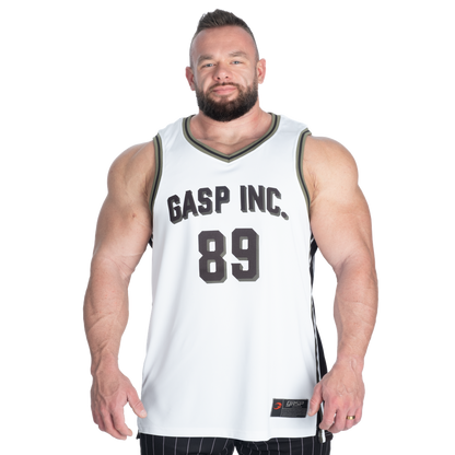 GASP 89 Mesh Tank White