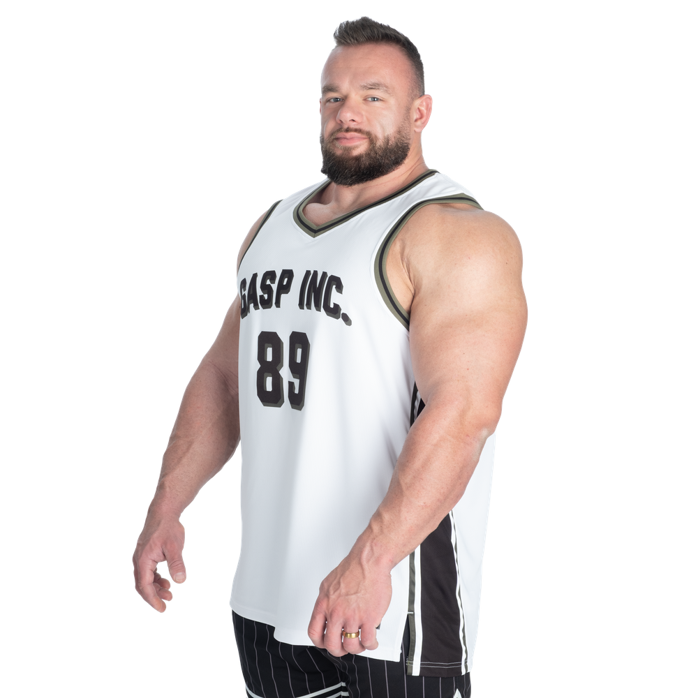 GASP 89 Mesh Tank White