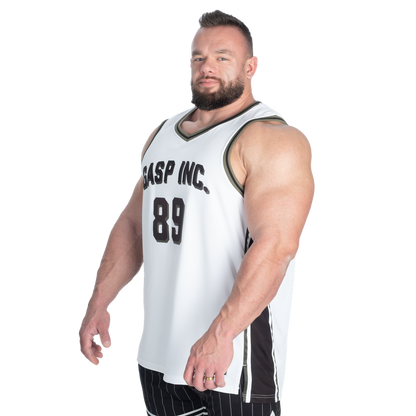 GASP 89 Mesh Tank White
