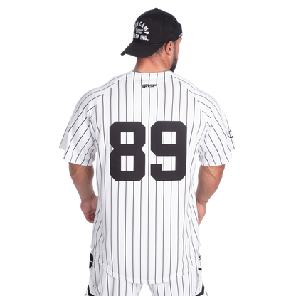 GASP 89 Baseball Jersey White/Black