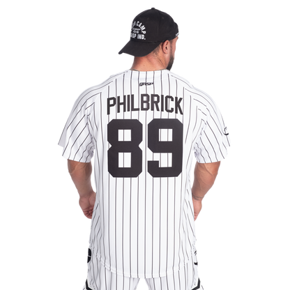 GASP 89 Baseball Jersey White/Black
