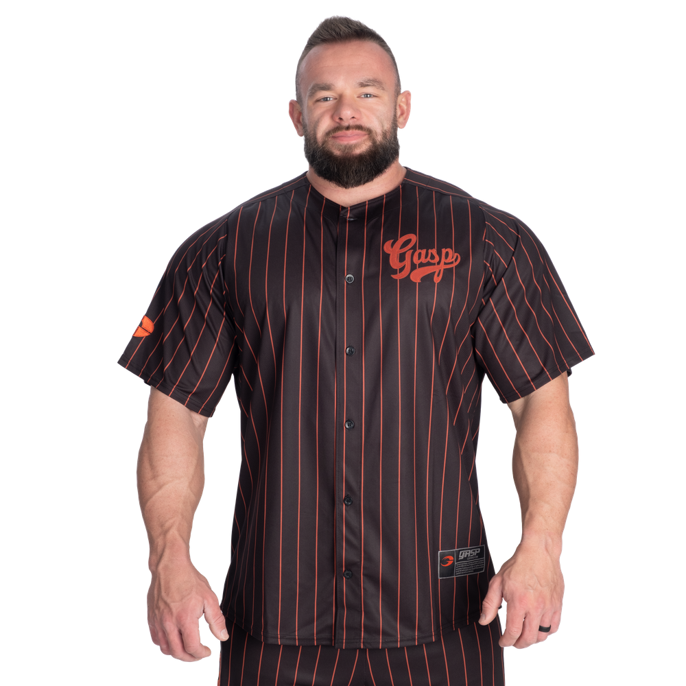 GASP 89 Baseball Jersey Black/Flame