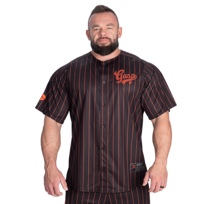 GASP 89 Baseball Jersey Black/Flame