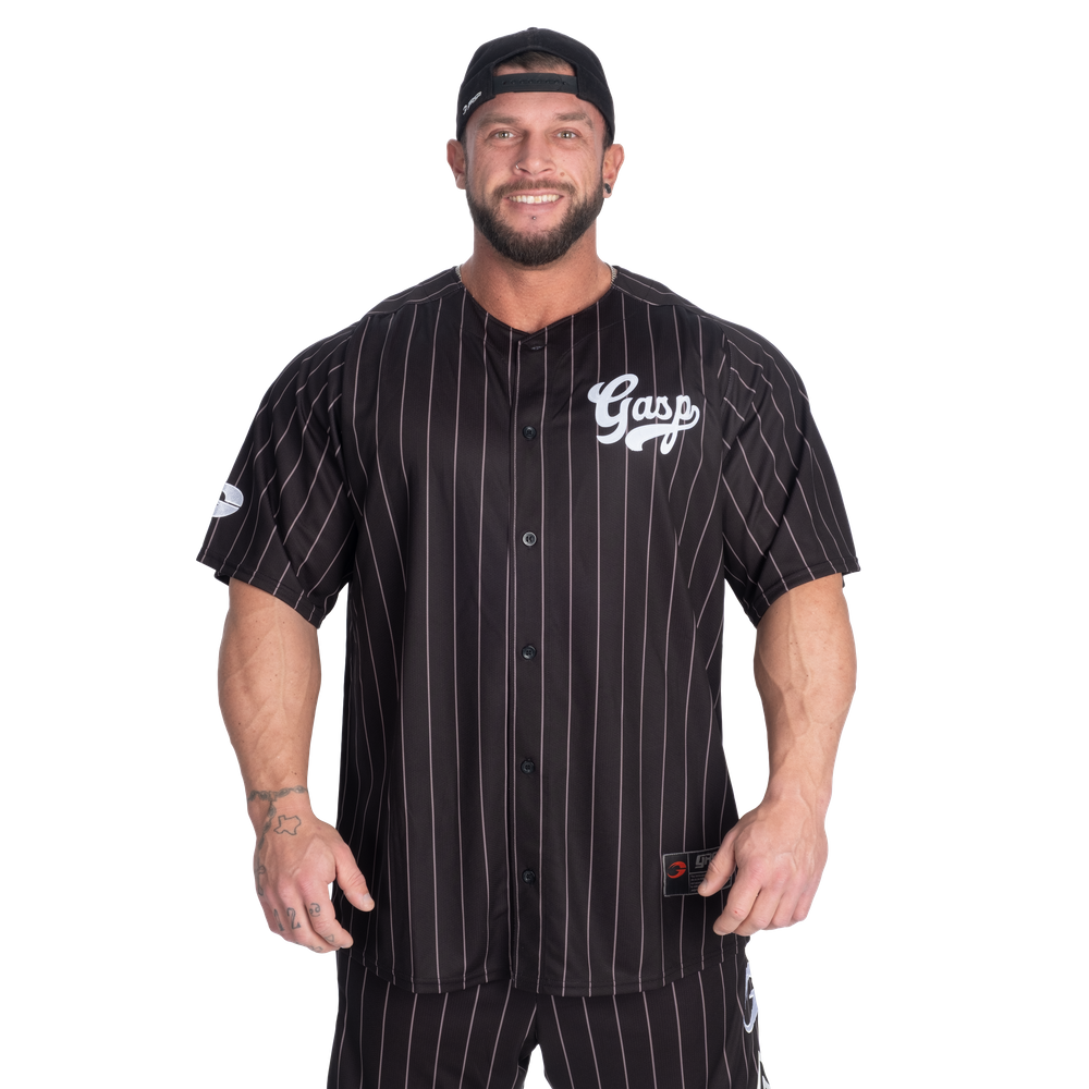 GASP 89 Baseball Jersey Black/Grey