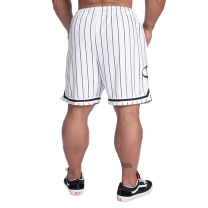 GASP Basketball Shorts 6.5" White/Black