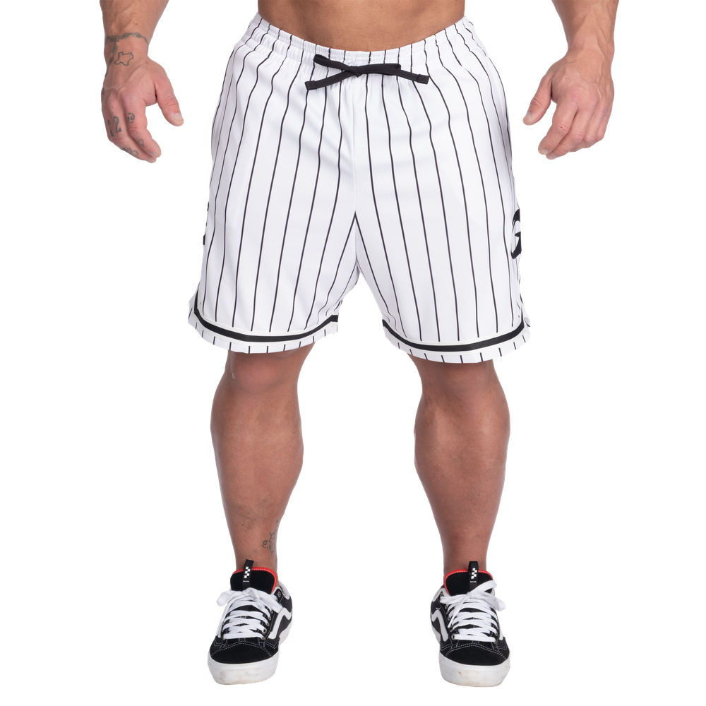 GASP Basketball Shorts 6.5" White/Black