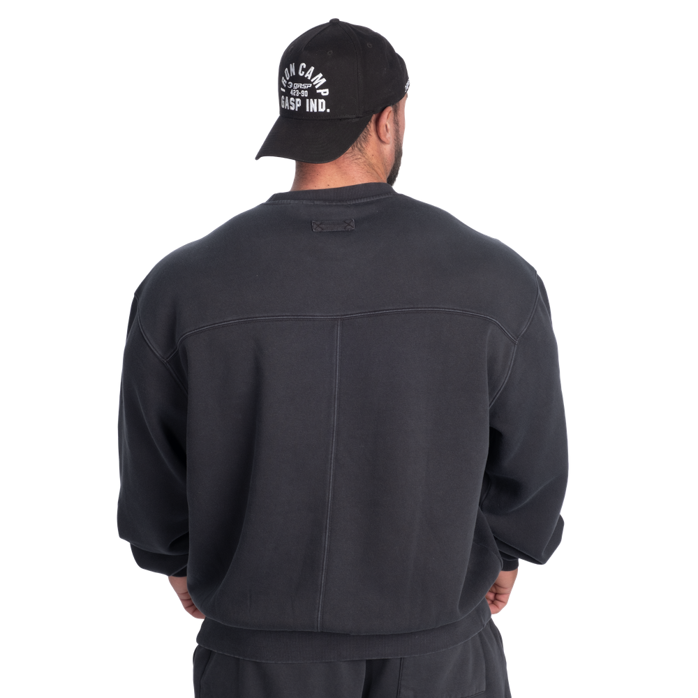 GASP Washed Sweater Washed Black