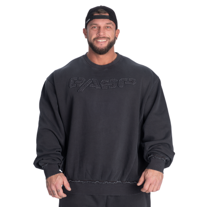 GASP Washed Sweater Washed Black