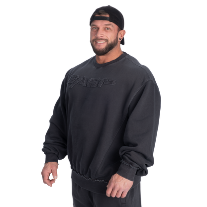 GASP Washed Sweater Washed Black