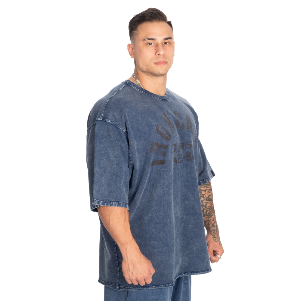 GASP Iron Camp Iron Tee Washed blue
