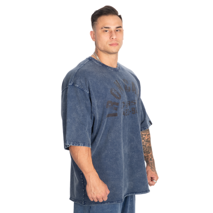 GASP Iron Camp Iron Tee Washed blue