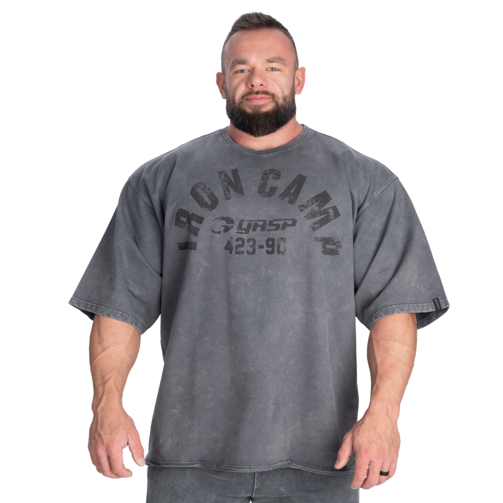 GASP Iron Camp Iron Tee Washed Black