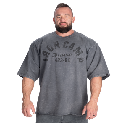 GASP Iron Camp Iron Tee Washed Black