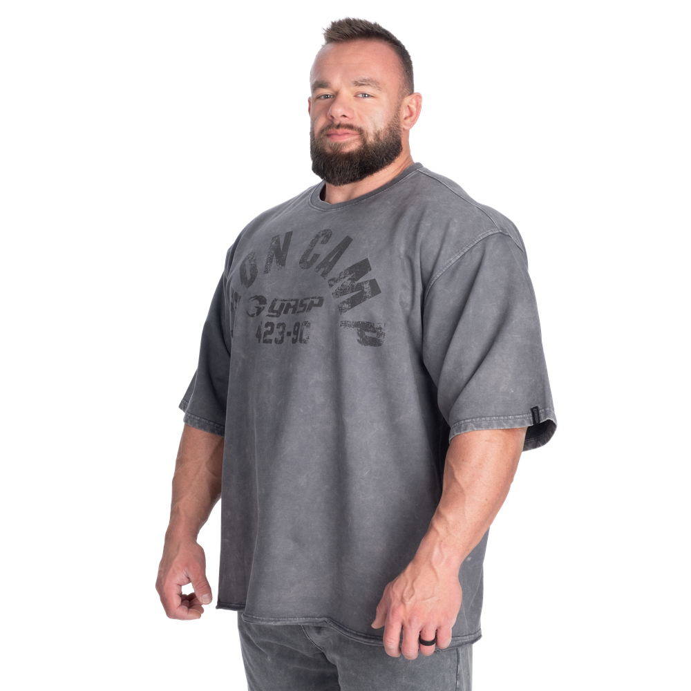 GASP Iron Camp Iron Tee Washed Black