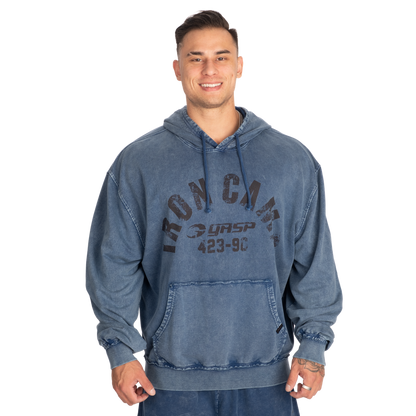 GASP Iron Camp Hood Sweater Washed blue