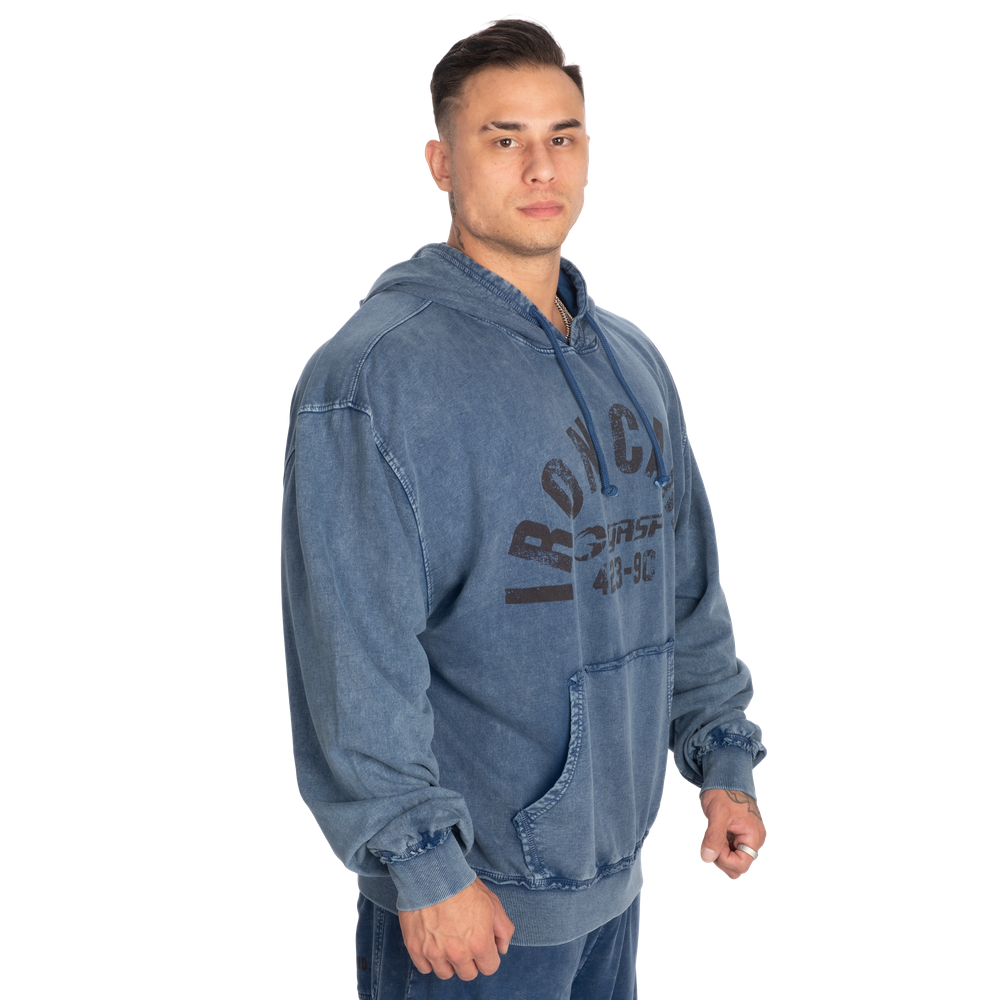 GASP Iron Camp Hood Sweater Washed blue