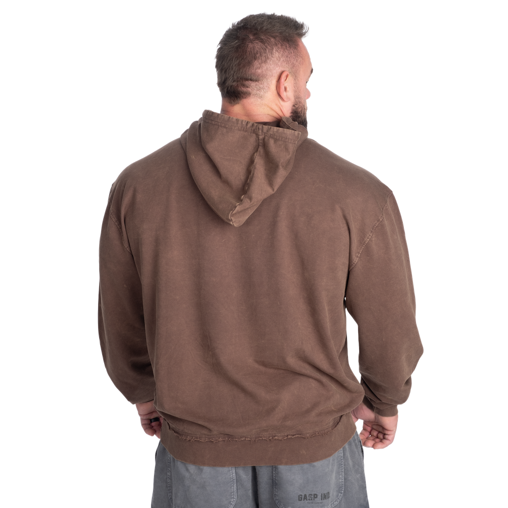 GASP Iron Camp Hood Sweater Washed Timber