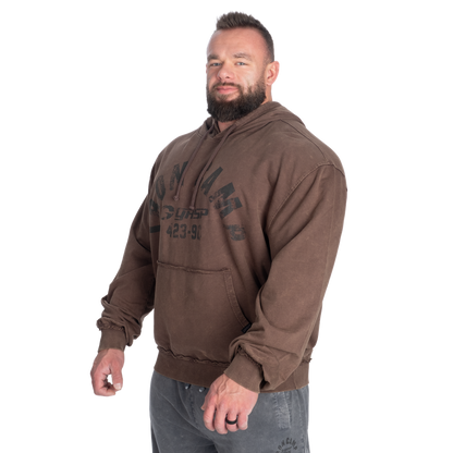 GASP Iron Camp Hood Sweater Washed Timber