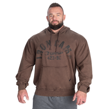 GASP Iron Camp Hood Sweater Washed Timber