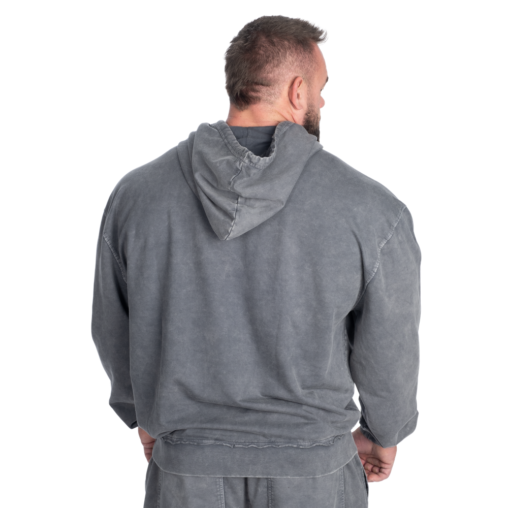 GASP Iron Camp Hood Sweater Washed Black
