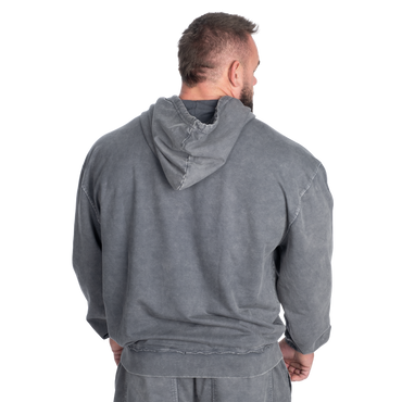 GASP Iron Camp Hood Sweater Washed Black