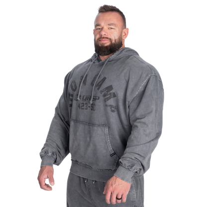 GASP Iron Camp Hood Sweater Washed Black