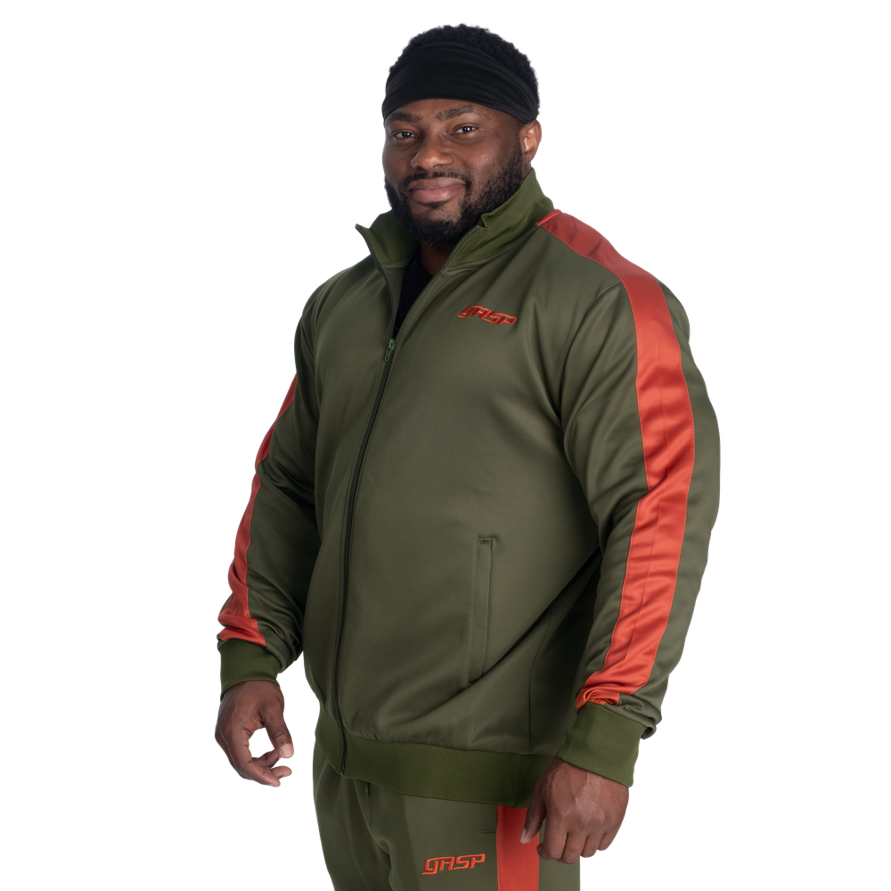 GASP Track Jacket CUSTOMIZABLE Rifle Green