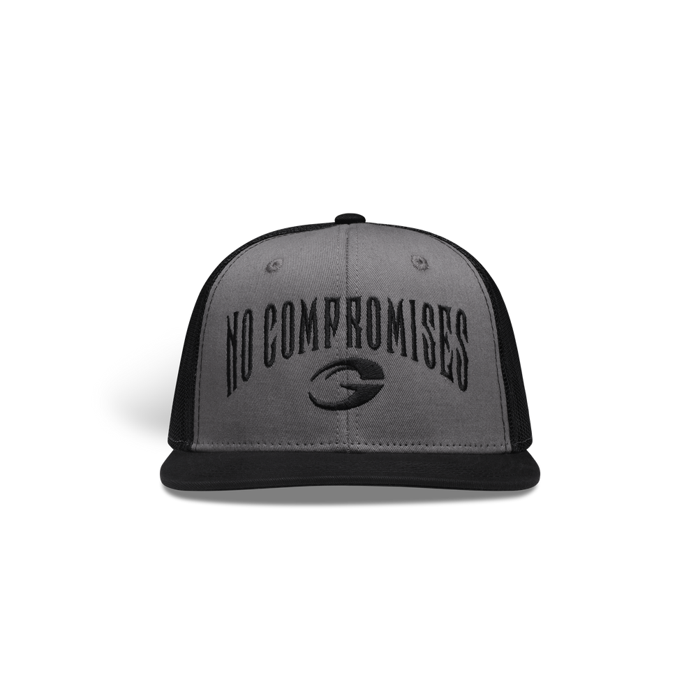 GASP NC Flatbrim Mesh Cap Grey/Black