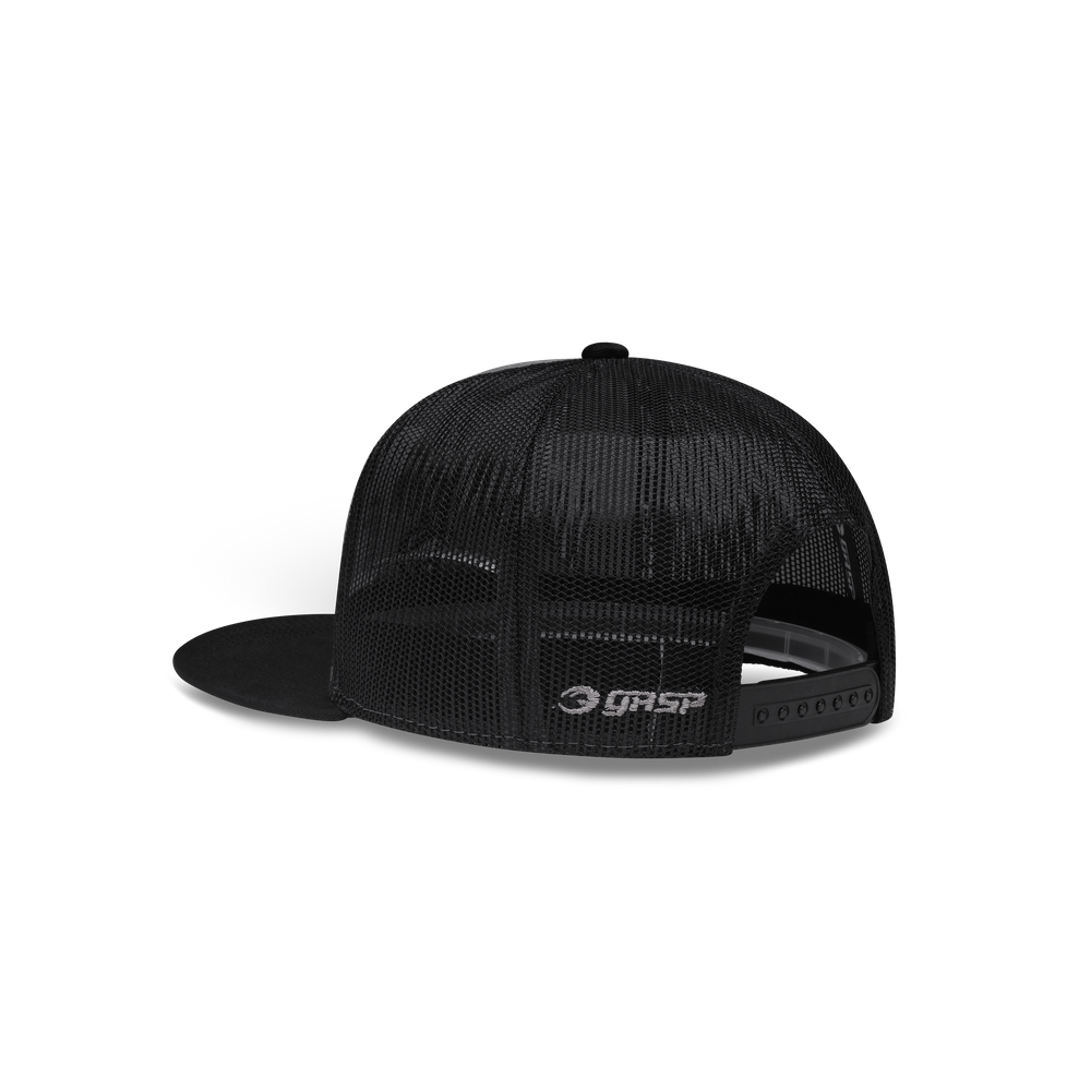 GASP NC Flatbrim Mesh Cap Grey/Black