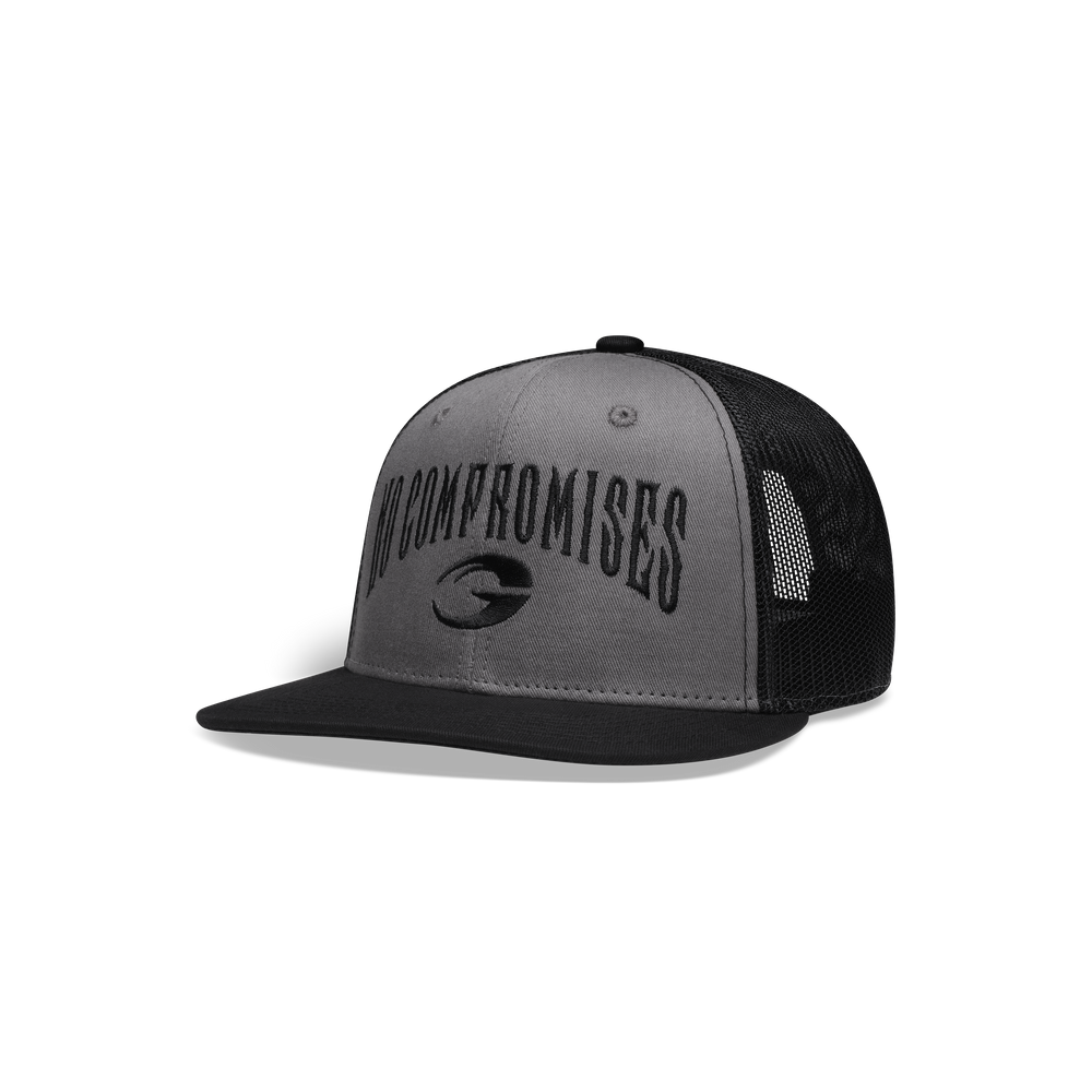 GASP NC Flatbrim Mesh Cap Grey/Black