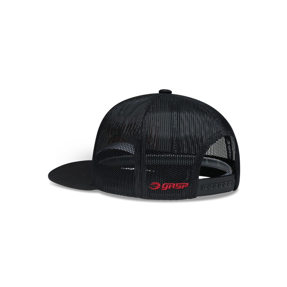 GASP NC Flatbrim Mesh Cap Black/Red