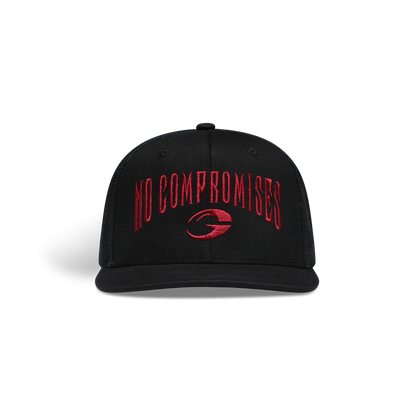 GASP NC Flatbrim Mesh Cap Black/Red