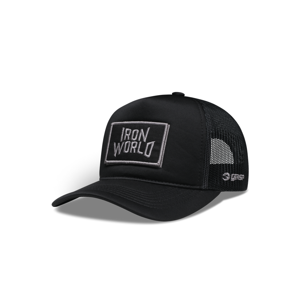 GASP Iron World High Crown Foam Cap Black