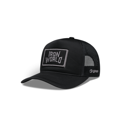 GASP Iron World High Crown Foam Cap Black