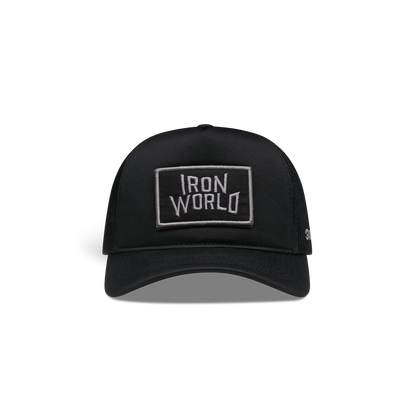GASP Iron World High Crown Foam Cap Black