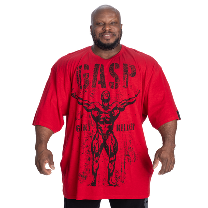 GASP GK Slub Iron Tee Washed Chili Red