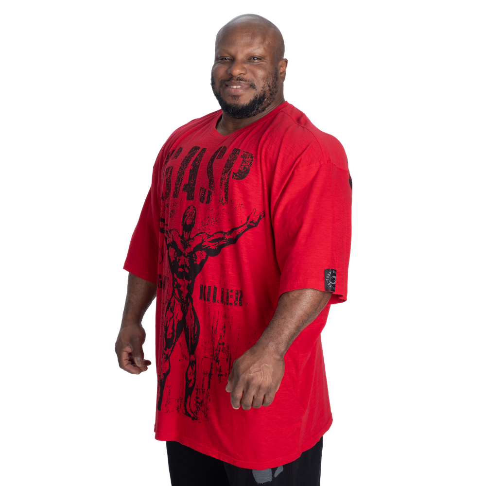 GASP GK Slub Iron Tee Washed Chili Red