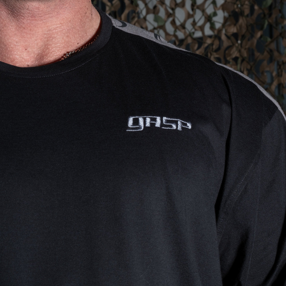 GASP Track Iron Tee Black