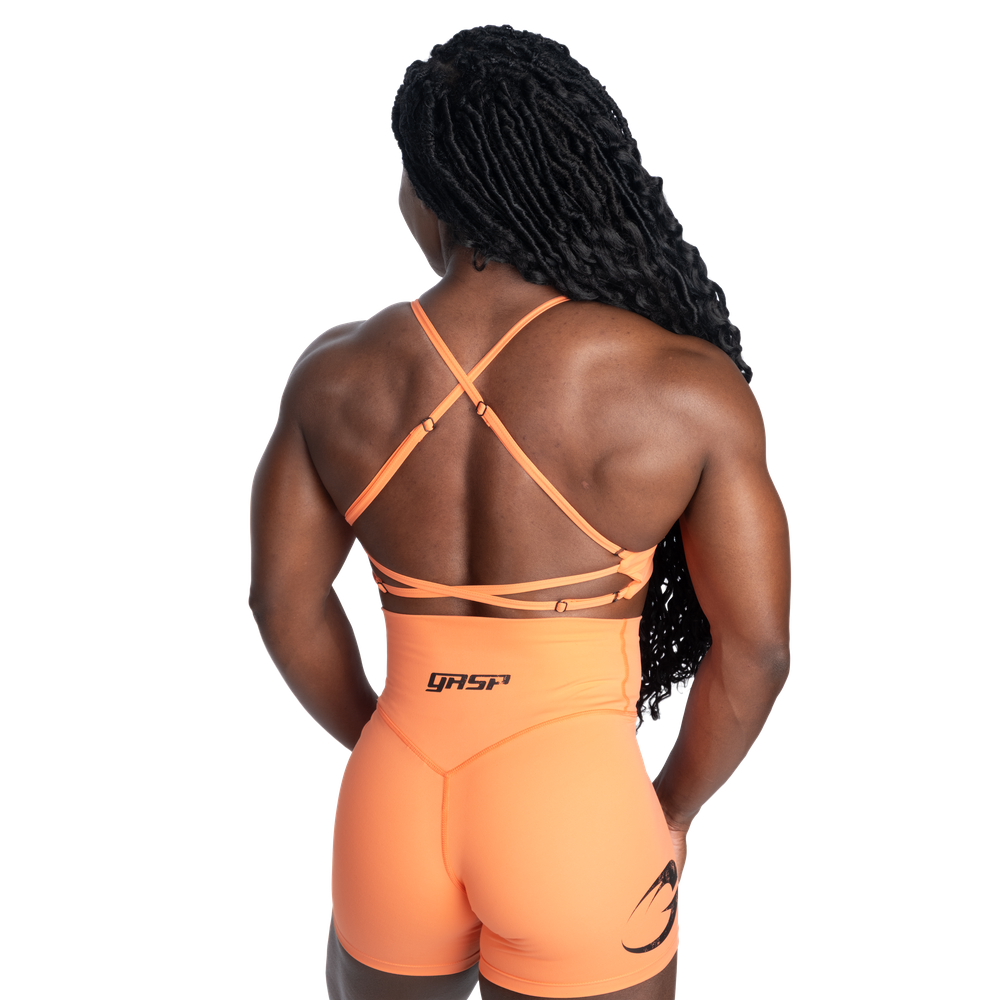 GASP Strappy Bra Coral Orange