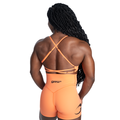 GASP Strappy Bra Coral Orange